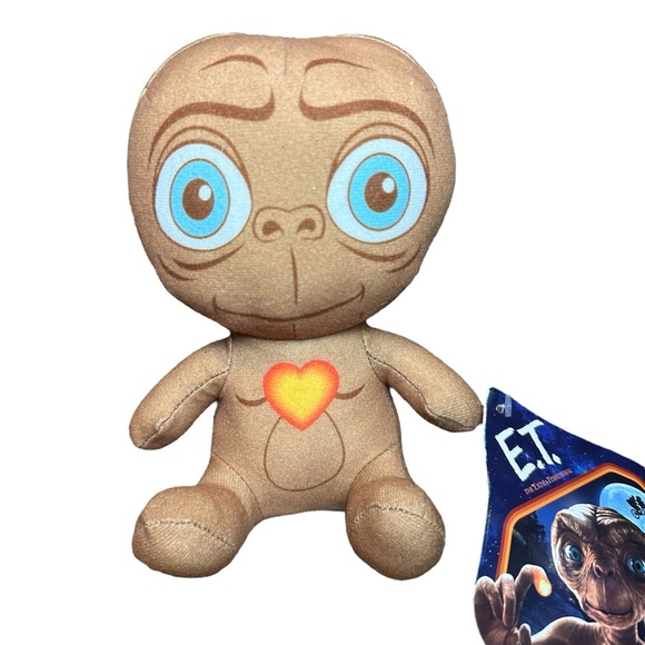 E.T. With Heart Extra Terrestrial Plush 6" Soft Toy Factory Stuffed Doll - Picture 2 of 6